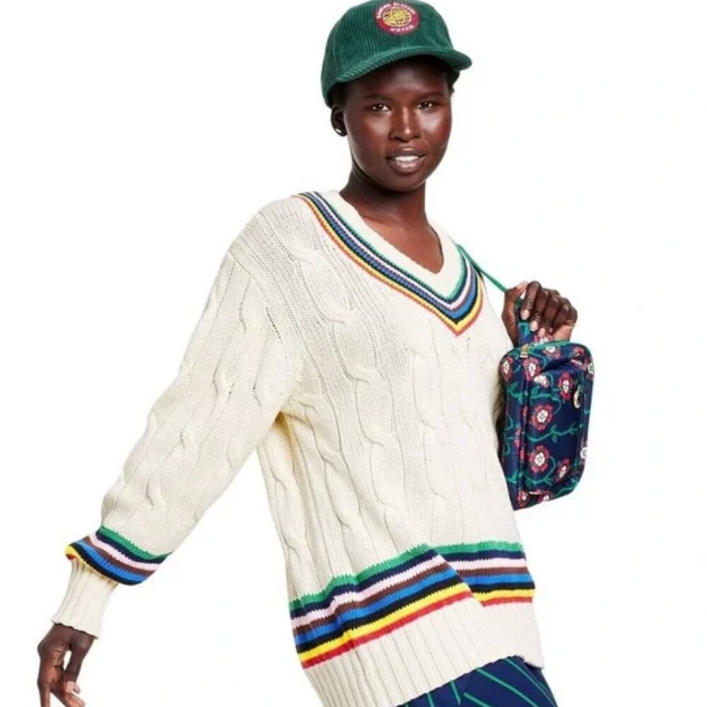 Rowing Blazers x Target Green Corduroy Logo Baseball Hat Fall Preppy Red Yellow - Picture 3 of 6